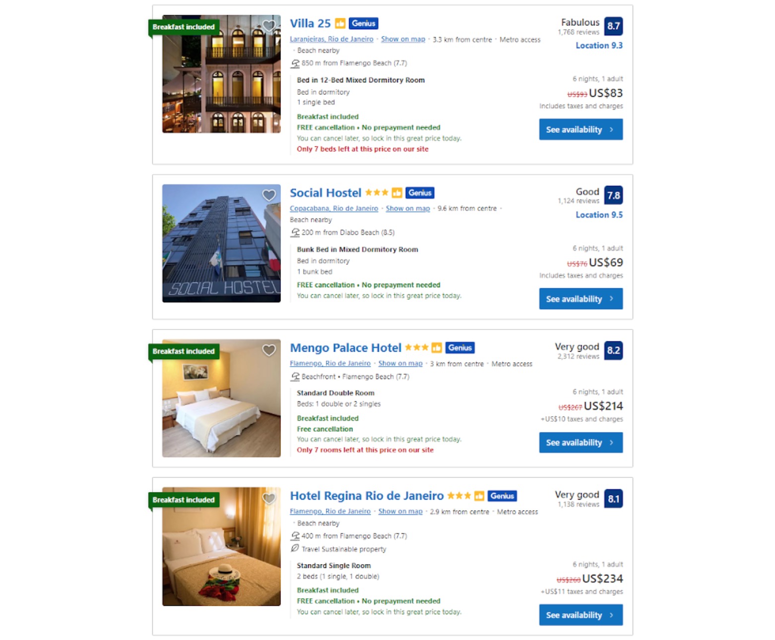 hotels in brazil