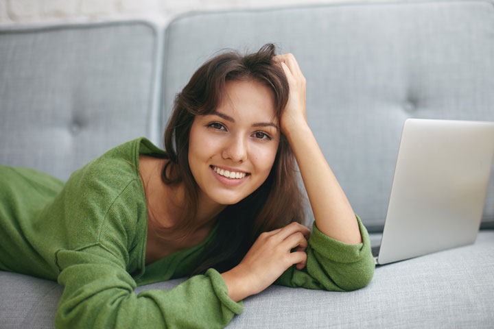 expressive latin young woman