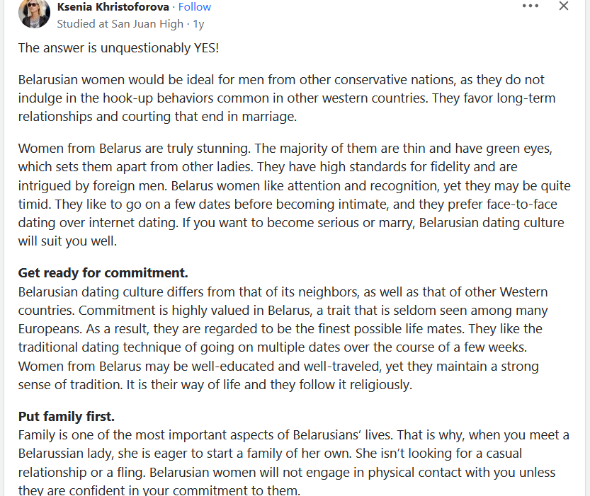 Experience Marriage With a Belarusian Girl